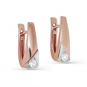 Золотые серьги KABAROVSKY с бриллиантом K12-01608-1000 фото