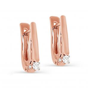 Золотые серьги KABAROVSKY с бриллиантом K12-01652-1000 фото