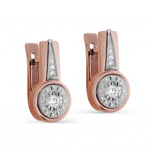 Золотые серьги KABAROVSKY с бриллиантом K12-01664-1000 фото