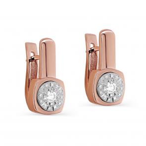 Золотые серьги KABAROVSKY с бриллиантом K12-01671-1000 фото