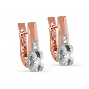 Золотые серьги KABAROVSKY с бриллиантом K12-01698-1000 фото