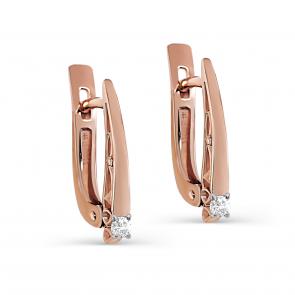 Золотые серьги KABAROVSKY с бриллиантом K12-01732-1000 фото