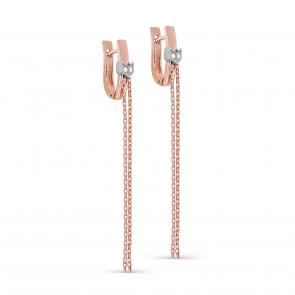 Золотые серьги KABAROVSKY с бриллиантом K12-01738-1000 фото