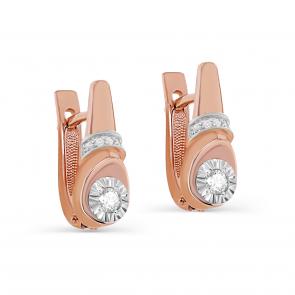 Золотые серьги KABAROVSKY с бриллиантом K12-01819-1000 фото