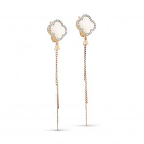 Золотые серьги KABAROVSKY с бриллиантом и перламутром K12-01854-6200 фото