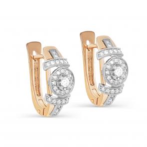 Золотые серьги KABAROVSKY с бриллиантом K12-01868-1000 фото