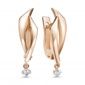 Золотые серьги KABAROVSKY с бриллиантом K12-01971-1000 фото