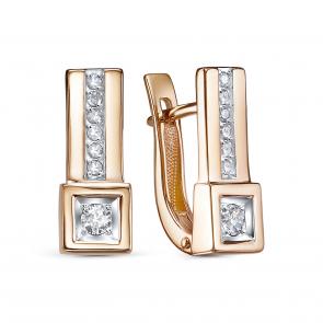 Золотые серьги KABAROVSKY с бриллиантом K12-01975-1000 фото