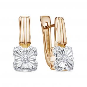 Золотые серьги KABAROVSKY с бриллиантом K12-02042-1000 фото