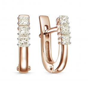 Золотые серьги KABAROVSKY с бриллиантом K12-02082-9200 фото