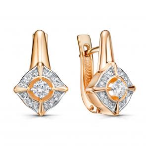 Золотые серьги KABAROVSKY с бриллиантом K12-02139-1000 фото