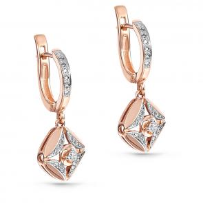 Золотые серьги KABAROVSKY с бриллиантом K12-0446-1000 фото