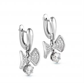 Серебряные серьги KABAROVSKY с фианитом K12-055-7900 фото