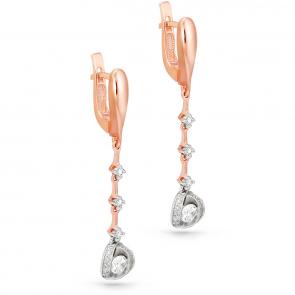 Золотые серьги KABAROVSKY с бриллиантом K12-0587-1000 фото