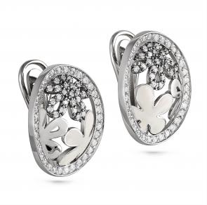 Серебряные серьги KABAROVSKY с фианитом K12-060-7910 фото