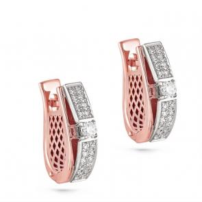 Золотые серьги KABAROVSKY с бриллиантом K12-0773/1-1000 фото