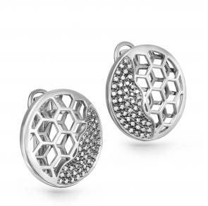 Серебряные серьги KABAROVSKY с фианитом K12-081-7989 фото