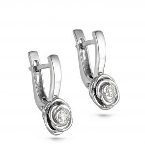 Серебряные серьги KABAROVSKY с фианитом K12-082-7900 фото