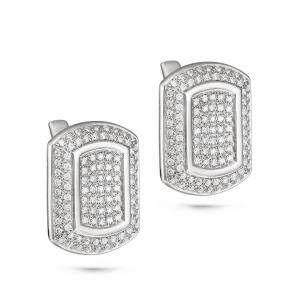 Серебряные серьги KABAROVSKY с фианитом K12-090-7900 фото