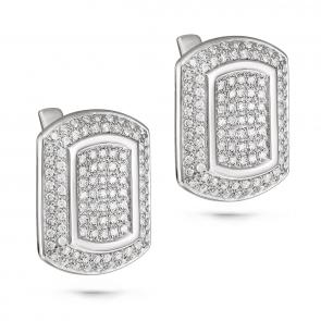 Серебряные серьги KABAROVSKY с Swarovski K12-090-8100 фото