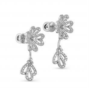 Серебряные серьги KABAROVSKY с фианитом K12-095-7900 фото