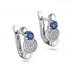 Серебряные серьги KABAROVSKY с фианитом K12-097-40800 фото