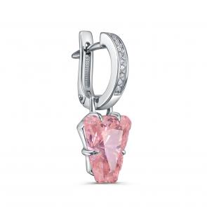 Одиночная серьга из серебра KABAROVSKY с бриллианитом и Swarovski K12-1000-16300 фото