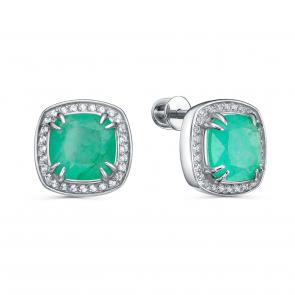 Серебряные серьги KABAROVSKY с Swarovski и алпанитом K12-1006-63000 фото