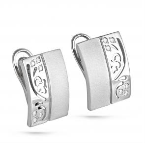 Серебряные серьги KABAROVSKY с фианитом K12-109-7900 фото
