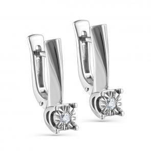 Серьги из белого золота KABAROVSKY с бриллиантом K12-11093-1000 фото