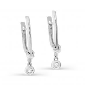 Серьги из белого золота KABAROVSKY с бриллиантом K12-11390-1000 фото