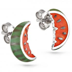 Серебряные серьги KABAROVSKY с эмалью K12-122-0001 фото