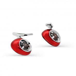 Серебряные серьги KABAROVSKY с эмалью и Swarovski K12-124-31301 фото