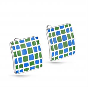 Серебряные серьги KABAROVSKY с эмалью K12-133-0001 фото