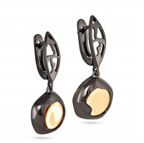 Серебряные серьги KABAROVSKY с ситаллом и керамикой K12-148-7189 фото