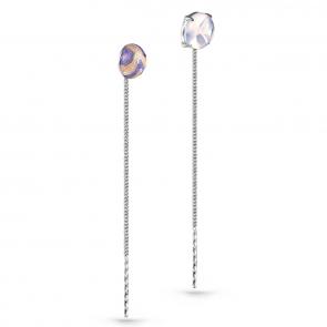 Серебряные серьги KABAROVSKY с эмалью и алпанитом K12-168-60701 фото