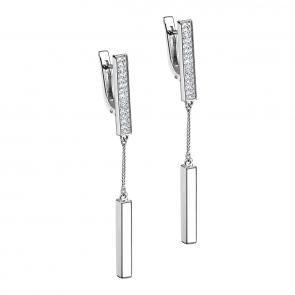 Серебряные серьги KABAROVSKY с фианитом K12-172-7910 фото