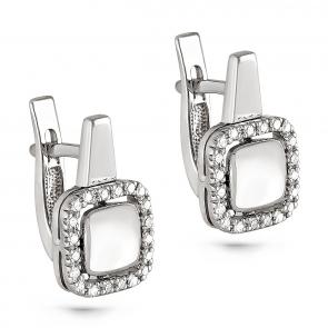 Серьги из белого золота KABAROVSKY с бриллиантом K12-1805-1000 фото