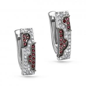 Серебряные серьги KABAROVSKY с фианитом K12-192-0189 фото