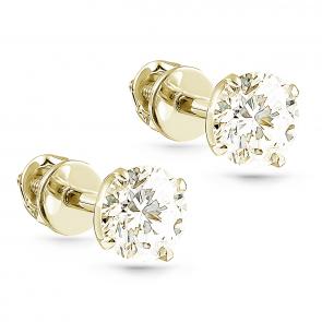 Серьги из лимонного золота KABAROVSKY с бриллиантом K12-21069-9200 фото