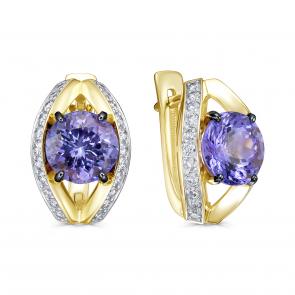 Серьги из лимонного золота KABAROVSKY K12-22121-10089 фото