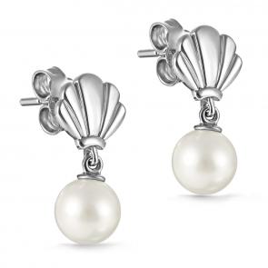 Серебряные серьги KABAROVSKY с жемчугом Swarovski K12-232-1500 фото