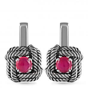 Серьги из черненого серебра KABAROVSKY с ониксом K12-242-6683 фото