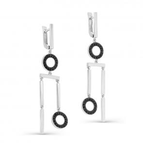 Серебряные серьги KABAROVSKY с фианитом K12-274-41089 фото