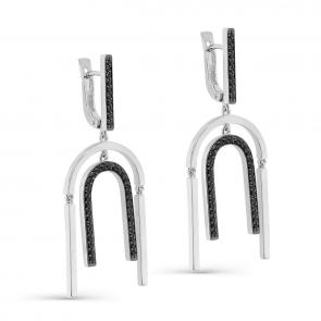 Серебряные серьги KABAROVSKY с фианитом K12-276-41089 фото