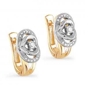 Серьги из лимонного золота KABAROVSKY с бриллиантом K12-2768-1000 фото