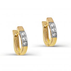 Серьги из лимонного золота KABAROVSKY с бриллиантом K12-2907-1000 фото