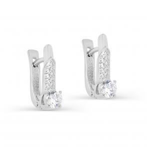 Серебряные серьги KABAROVSKY с фианитом K12-292-7900 фото