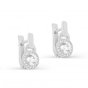 Серебряные серьги KABAROVSKY с фианитом K12-320-7900 фото