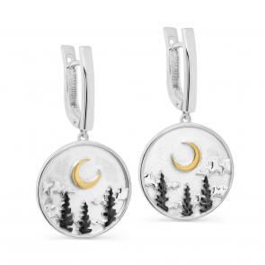 Серебряные серьги KABAROVSKY K12-350-0081 фото